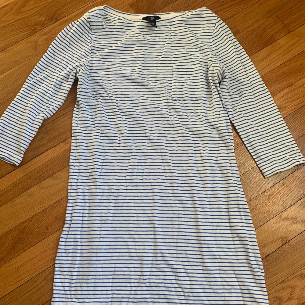 Gap blue stripe dress